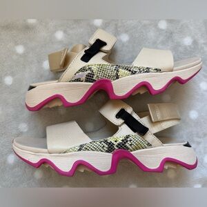 Sorel Beige and Pink Women's Sandals